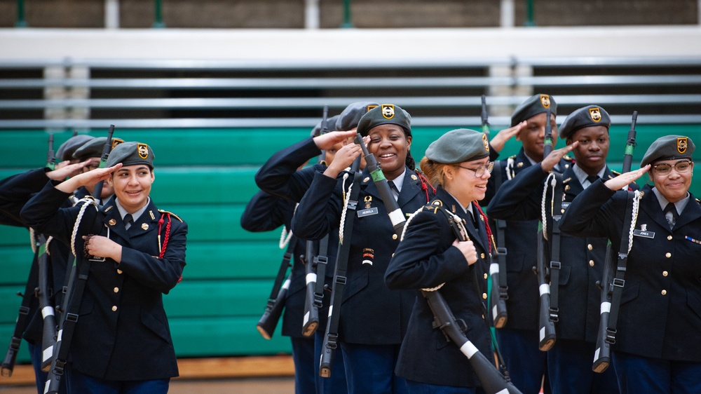 Indiana National Guard supports JROTC drill meet