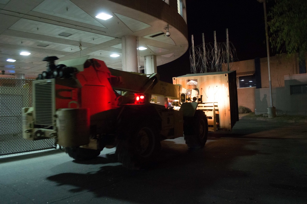 297th ICTC relocates containers from DeConcini POE