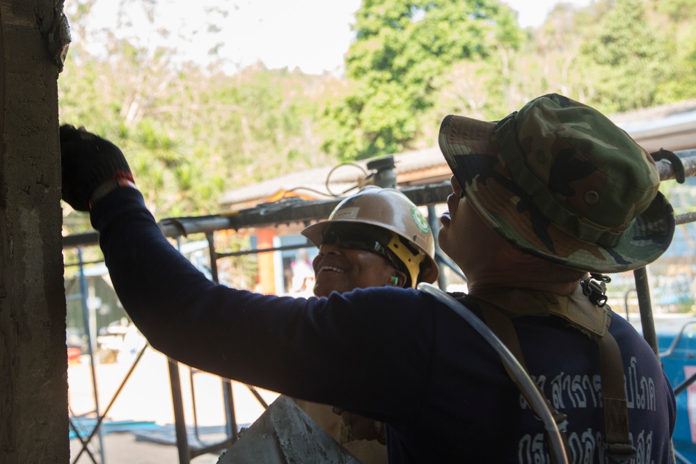 Cobra Gold 19: U.S. Navy build classrooms and bonds with Royal Thai Navy