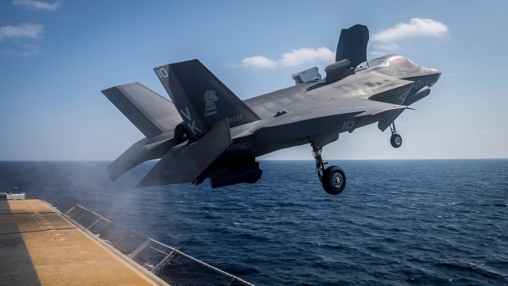 USS Wasp conducts flight operations