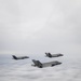 Three F35's Fly Over Gulf of Mexico