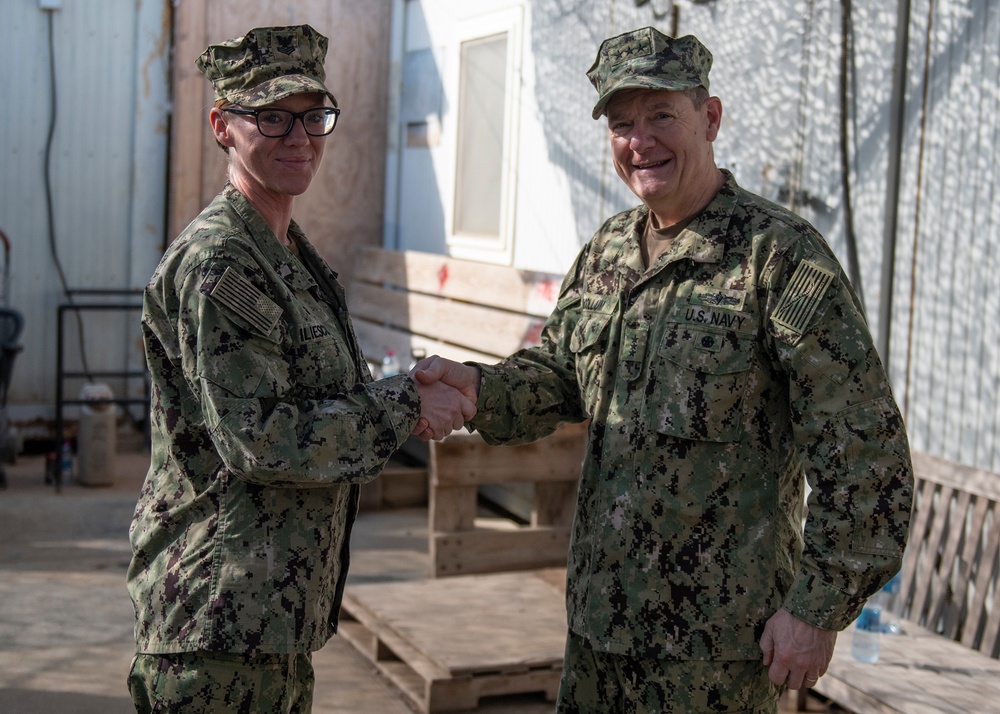 Assistant Secretary of the Navy, Chief of Navy Reserve visit CJTF-HOA Sailors, Marines