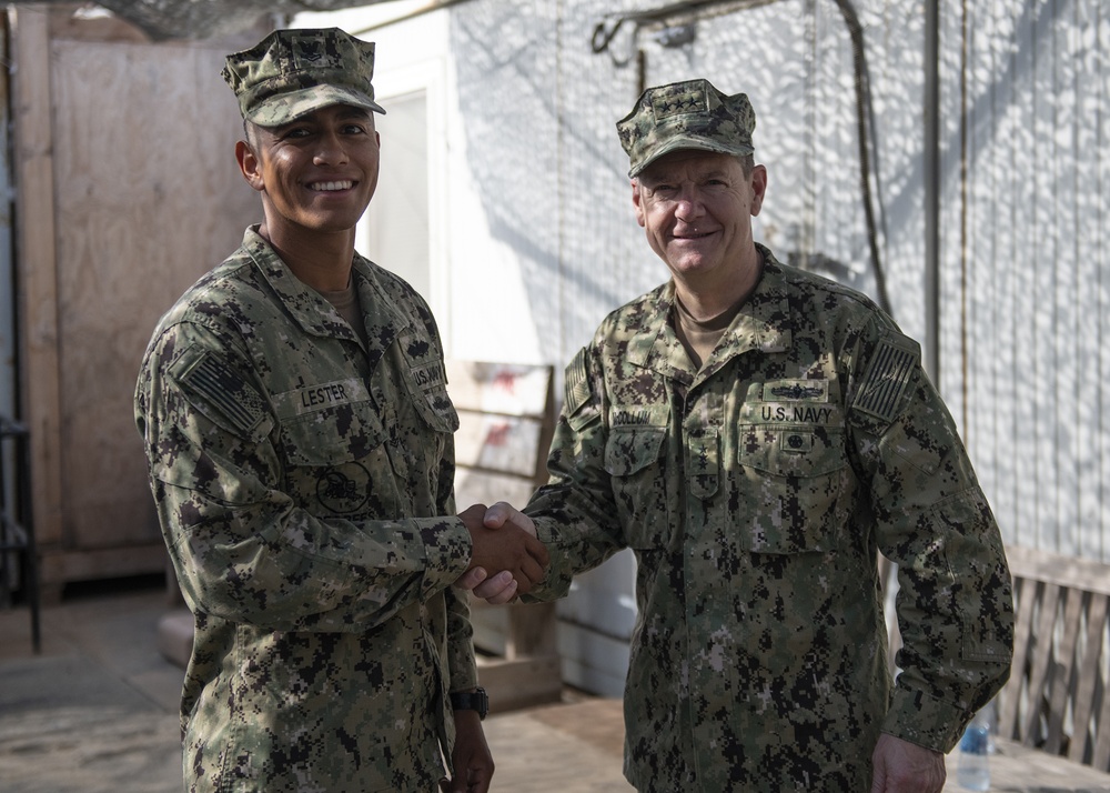 Assistant Secretary of the Navy, Chief of Navy Reserve visit CJTF-HOA Sailors, Marines