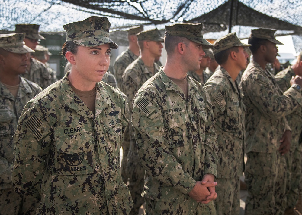 Assistant Secretary of the Navy, Chief of Navy Reserve visit CJTF-HOA Sailors, Marines