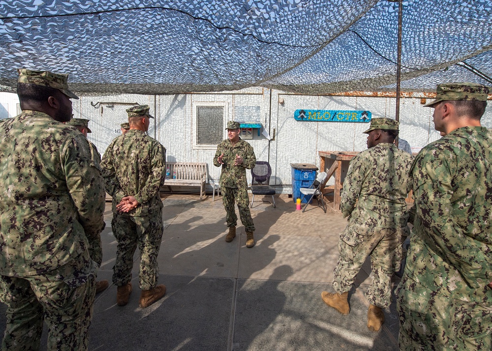 Assistant Secretary of the Navy, Chief of Navy Reserve visit CJTF-HOA Sailors, Marines