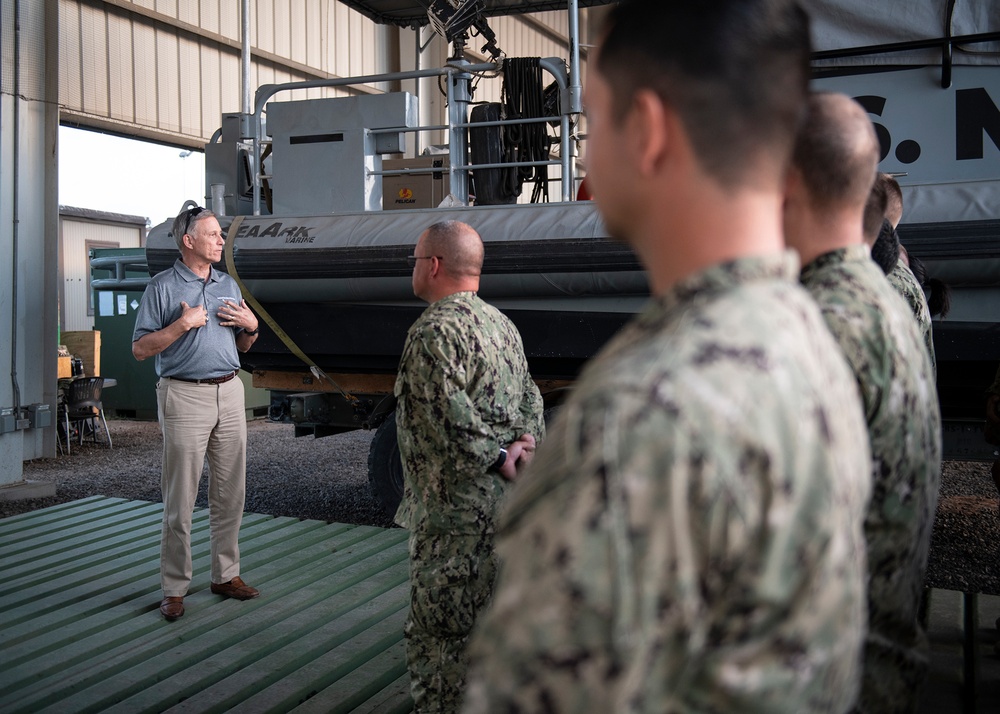 Assistant Secretary of the Navy, Chief of Navy Reserve visit CJTF-HOA Sailors, Marines