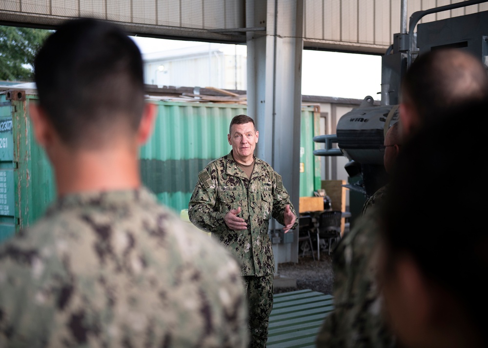 Assistant Secretary of the Navy, Chief of Navy Reserve visit CJTF-HOA Sailors, Marines