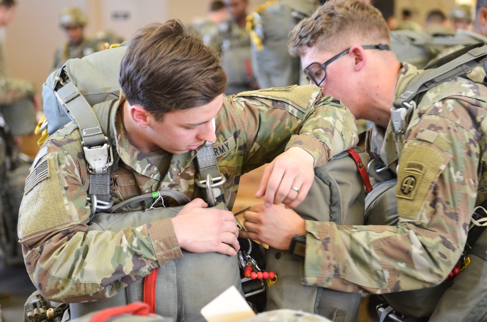 Panther Paratroopers Conduct Sunset Static Line Jump