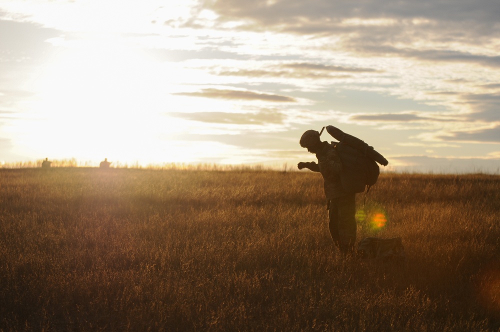 Panther Paratroopers Conduct Sunset Static Line Jump