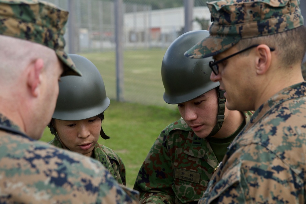 CLB-31 Marines, Sailors complete simulated Humanitarian Assistance-Disaster Relief mission with 15th Brigade Japan Ground Self-Defense Force service members