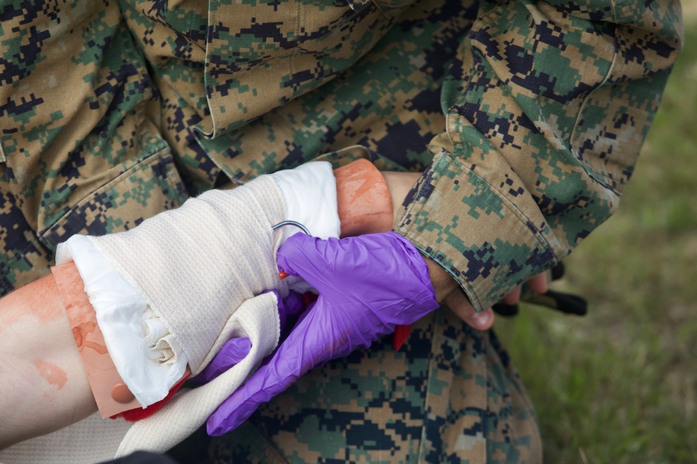 CLB-31 Marines, Sailors complete simulated Humanitarian Assistance-Disaster Relief mission with 15th Brigade Japan Ground Self-Defense Force service members