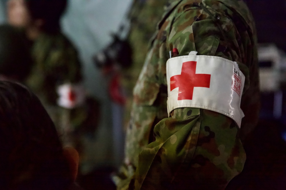 CLB-31 Marines, Sailors complete simulated Humanitarian Assistance-Disaster Relief mission with 15th Brigade Japan Ground Self-Defense Force service members