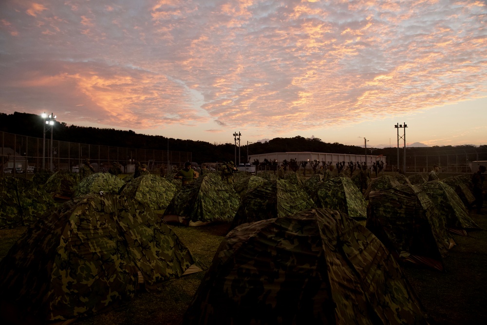 CLB-31 Marines, Sailors complete simulated Humanitarian Assistance-Disaster Relief mission with 15th Brigade Japan Ground Self-Defense Force service members