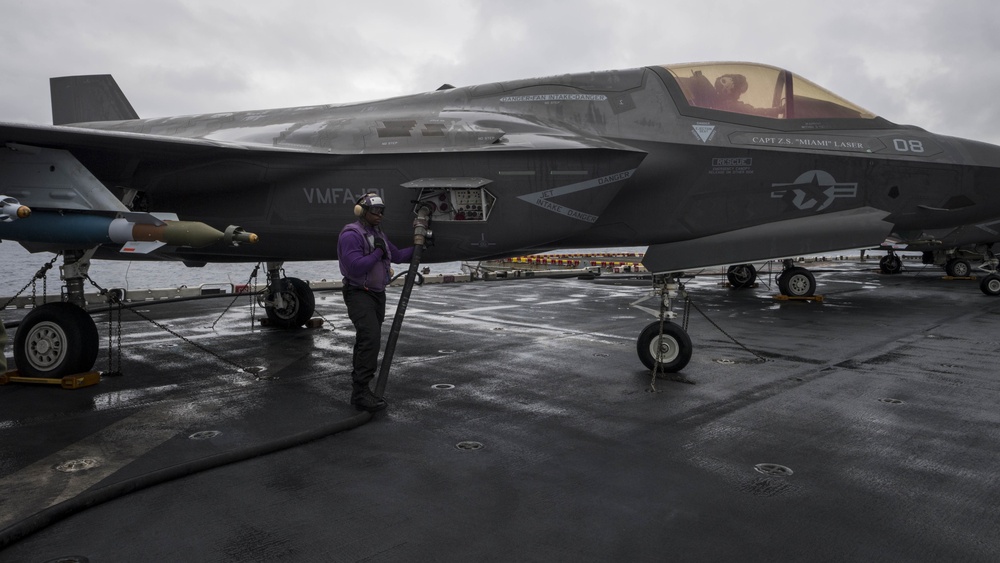 USS Wasp conducts flight operations