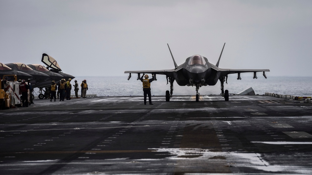 USS Wasp conducts flight operations