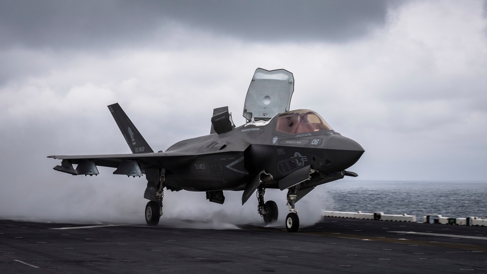 USS Wasp conducts flight operations