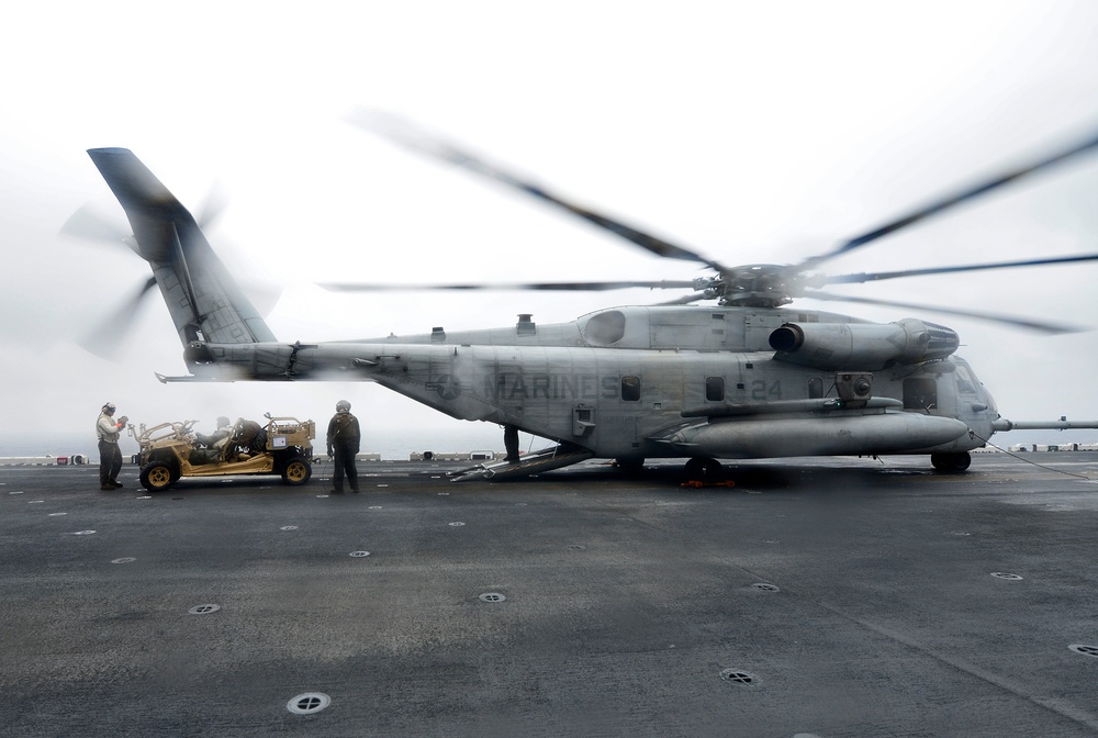 USS WASP (LHD 1) OPERATIONS AT SEA