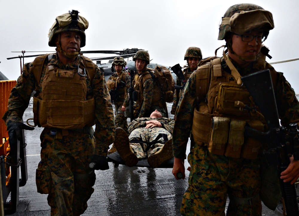 USS WASP (LHD 1) OPERATIONS AT SEA