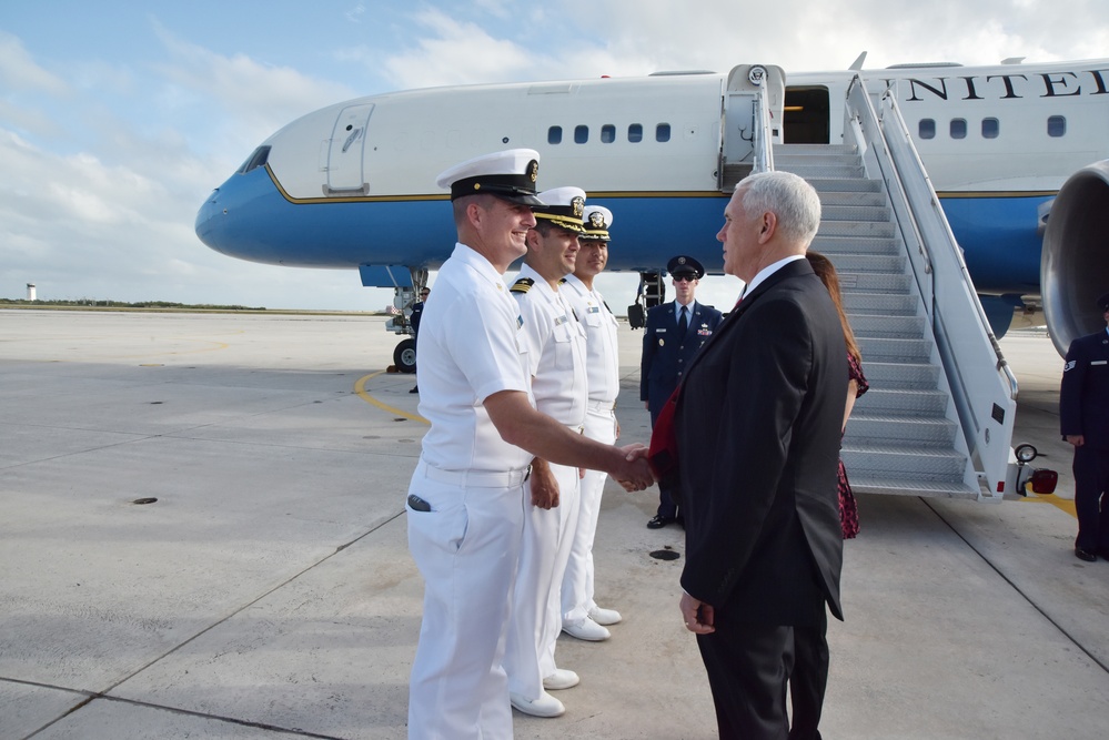 Vice president, second lady arrive at NAS Key West