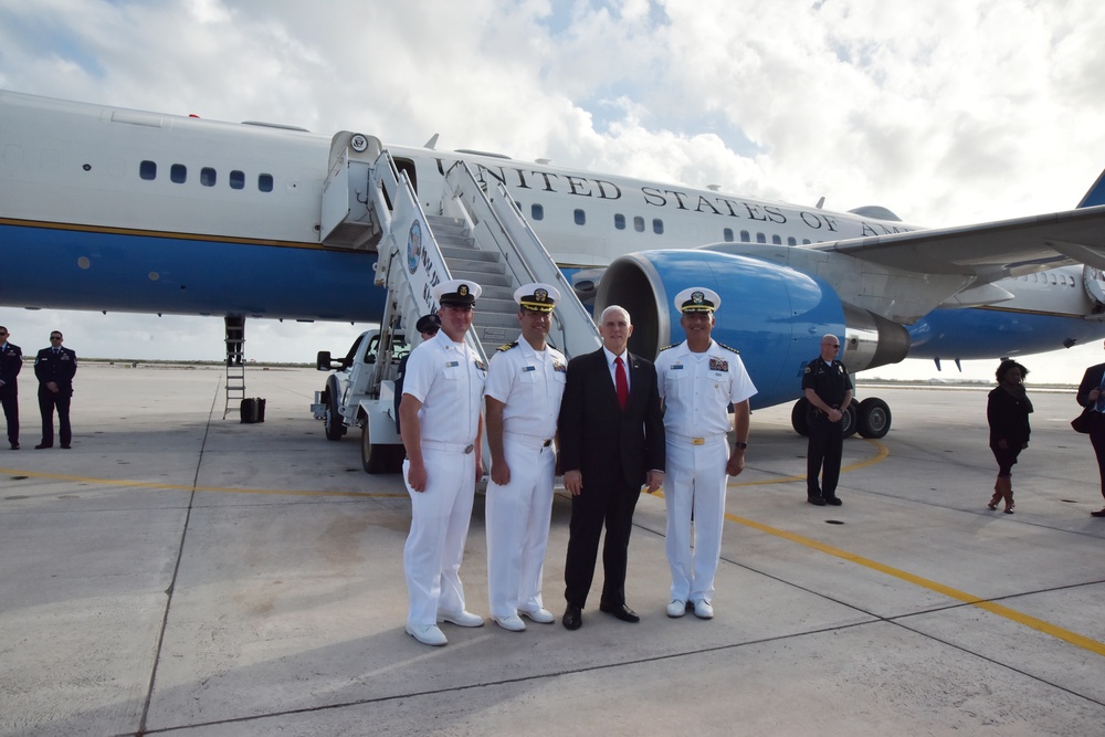 Vice president, second lady arrive at NAS Key West