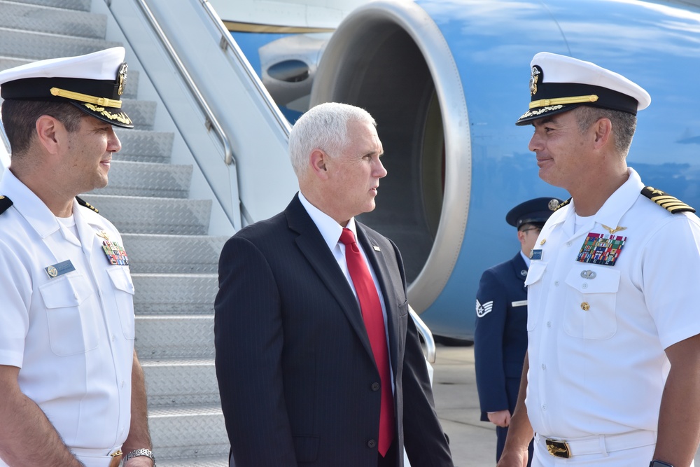 Vice president, second lady arrive at NAS Key West