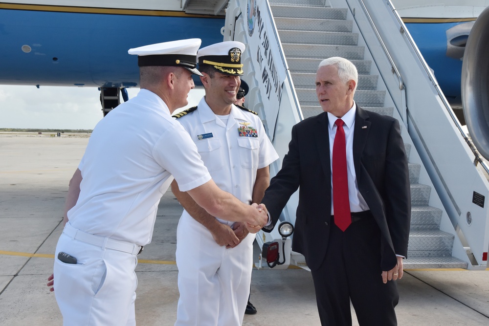 Vice President, second lady arrive at NAS Key West