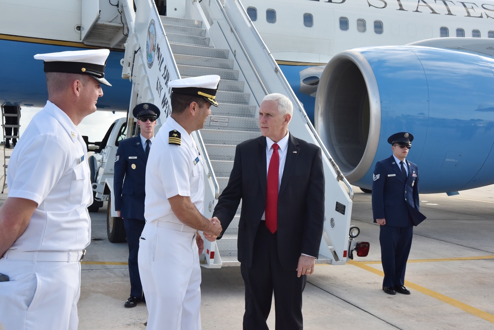 Vice president, second lady arrive at NAS Key West