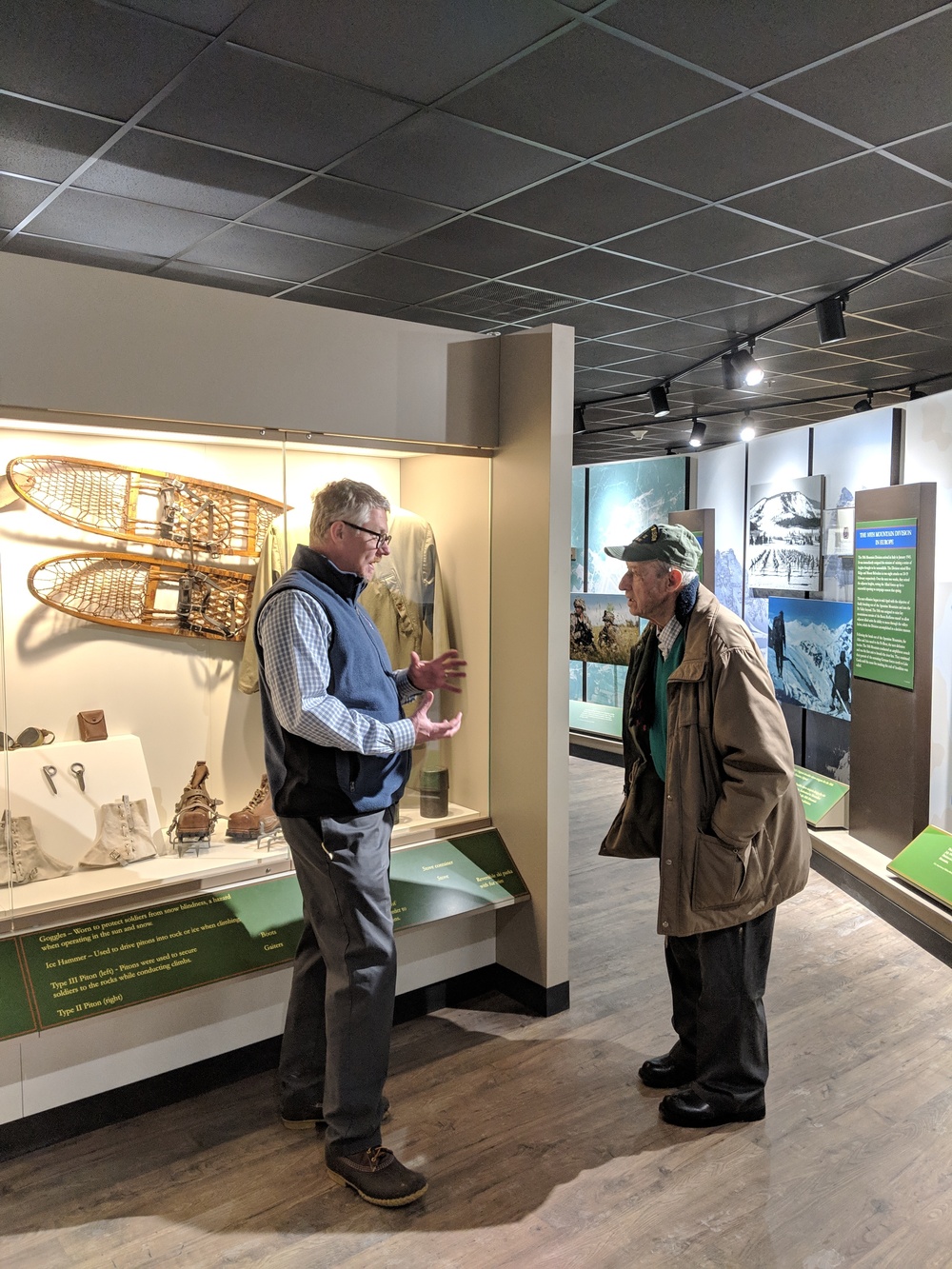 World War II veteran tours exhibits, shares stories during 10th Mountain Division and Fort Drum Museum visit