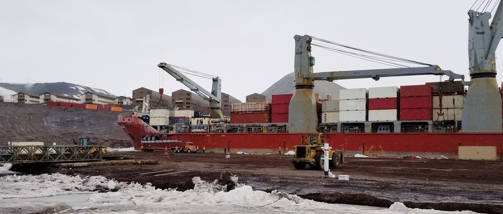 Military Sealift Command Chartered Ship MV Ocean Giant Arrives in Antarctica in Support of U.S. Antarctic Program