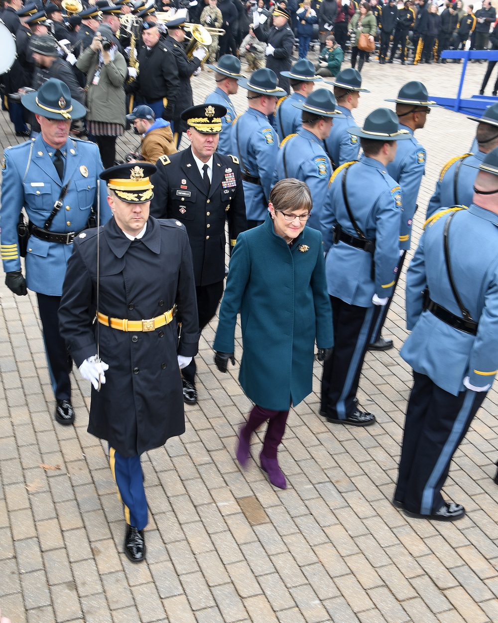 Governor Reviews Troops