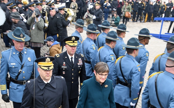 Governor Reviews Troops