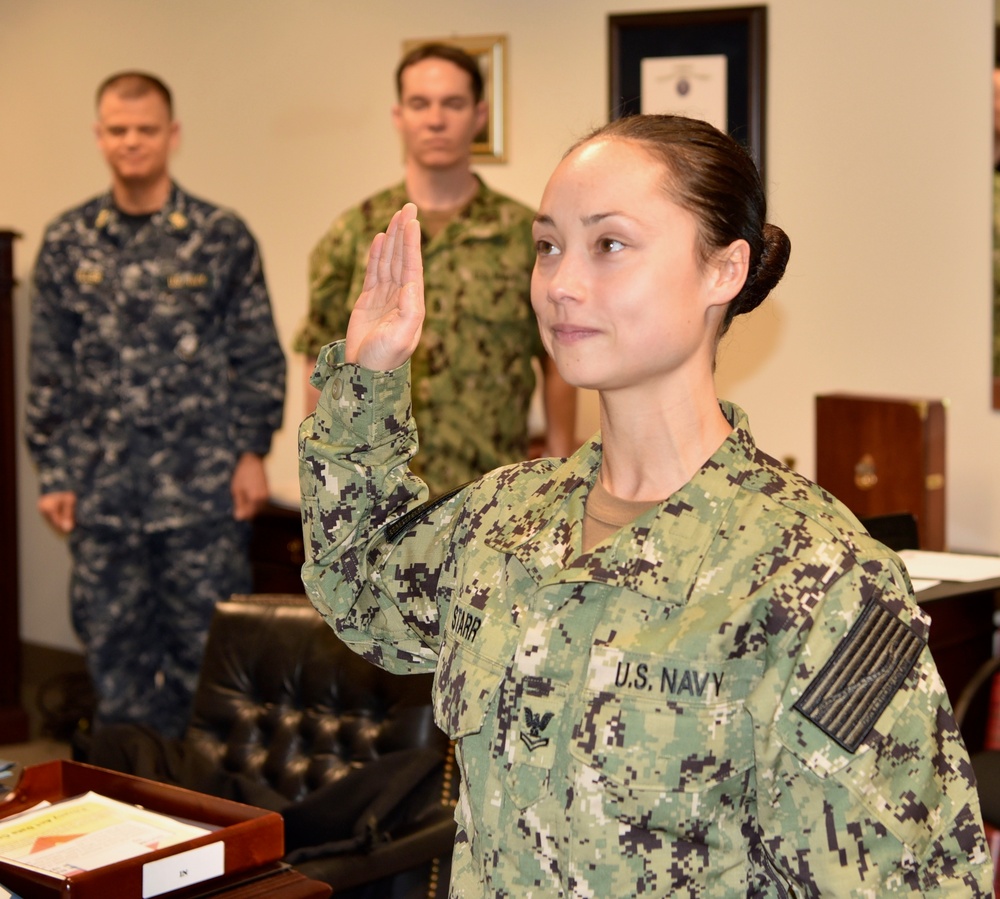 Musician 2nd Class Nicole Starr Reenlistment