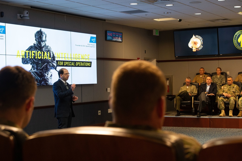Amir Husain delivers speech at USSOCOM