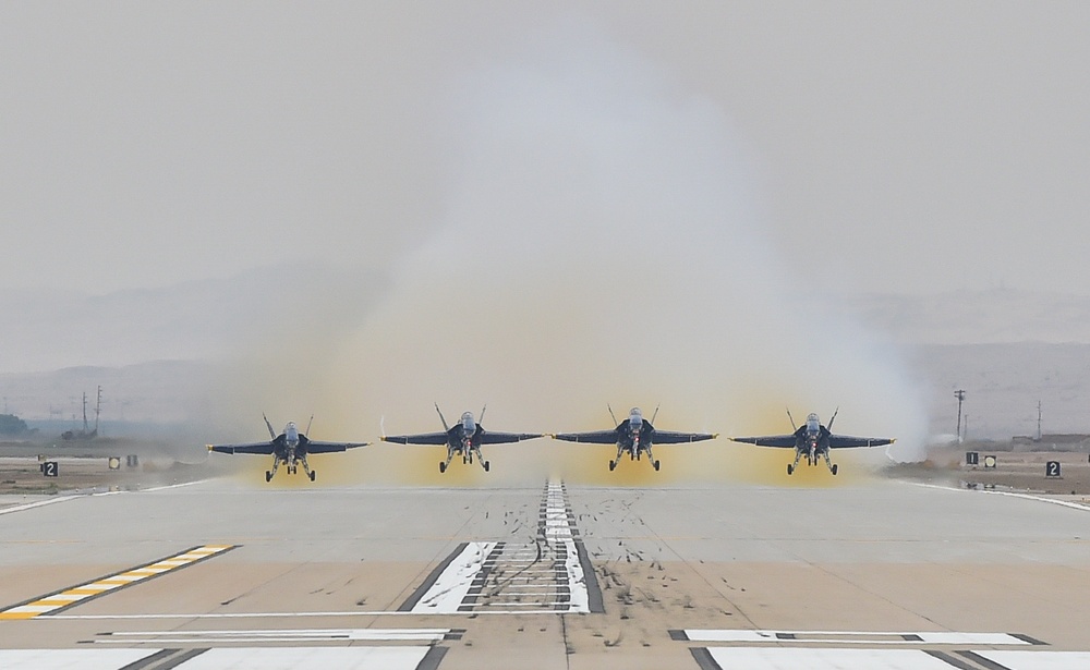 Blue Angels Practice Over NAF El Centro
