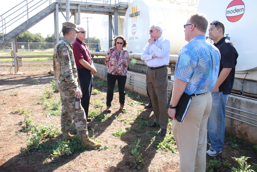 SES Caldwell Visits Combat Aviation Brigade Phase 1 project's Aviation Fuel Pump House