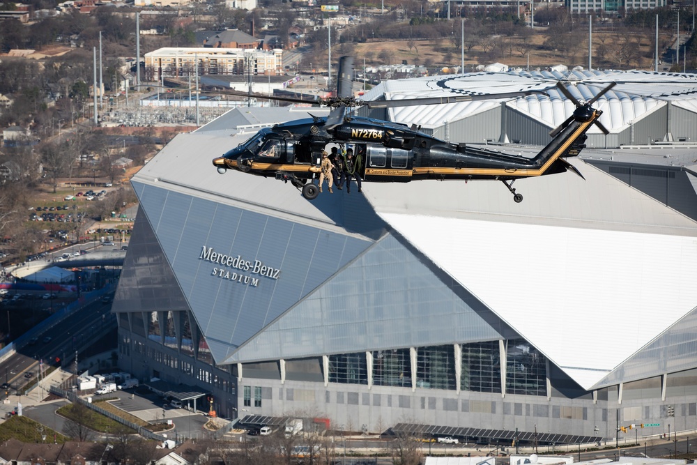 BP SRT AMO provide air space security prior to Super Bowl LIII
