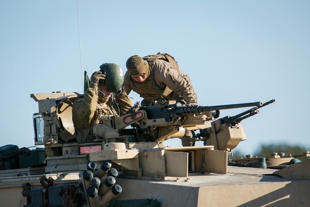 2nd Tank Battalion conducts marksmanship qualification training