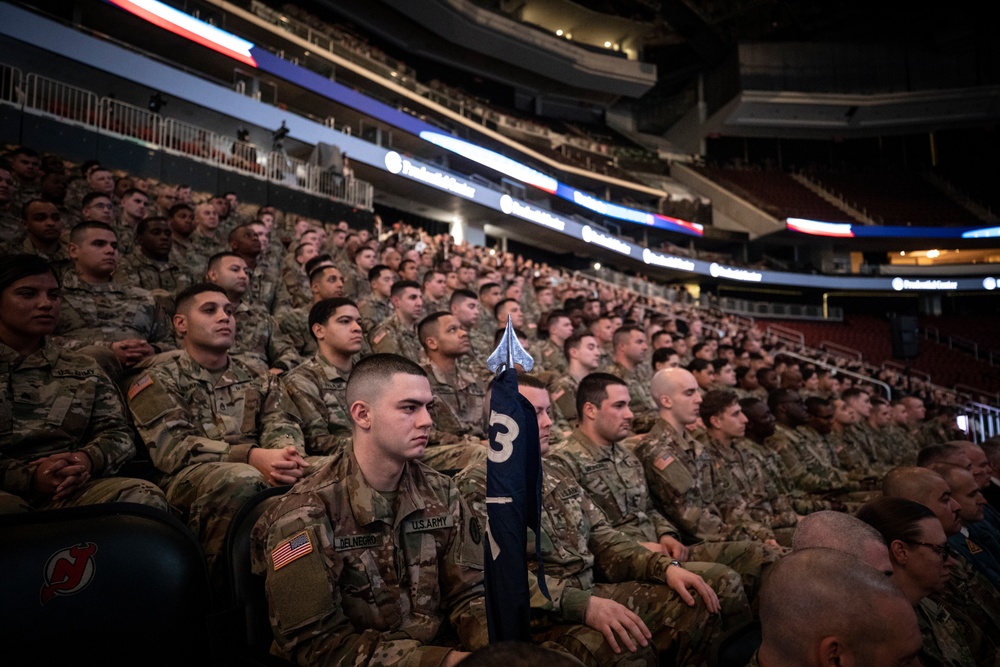 Friends, family and officials bid farewell to the 2-113th Infantry Regiment