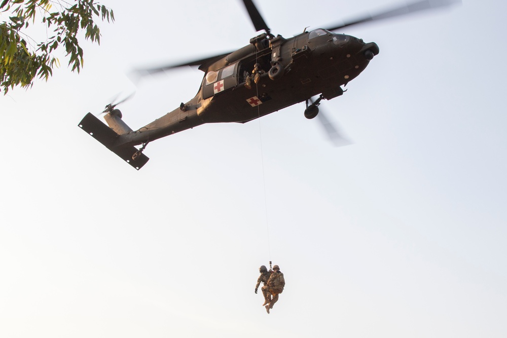 U.S. Soldiers conduct air assault mission in Thailand