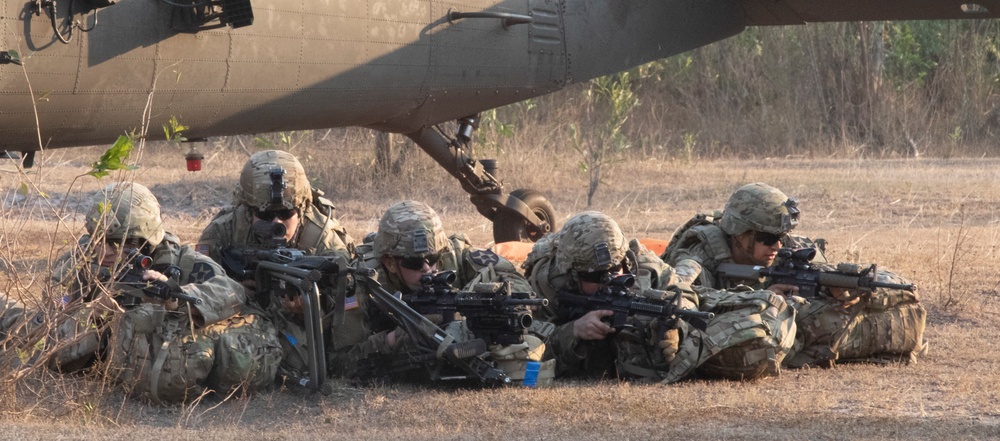 U.S. Soldiers conduct air assault mission in Thailand