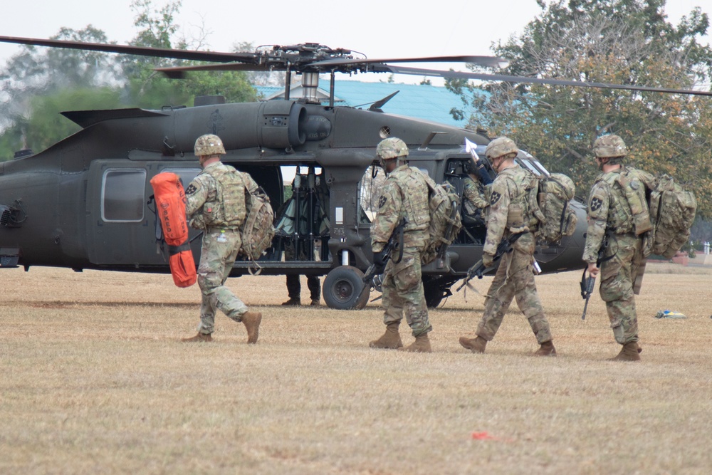 U.S. Soldiers conduct air assault mission in Thailand