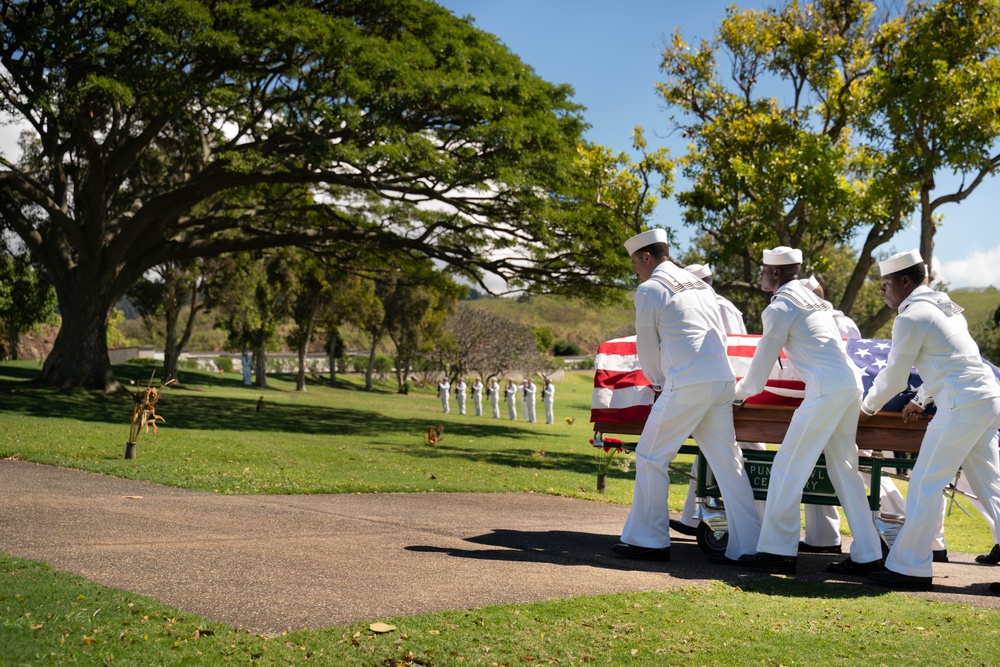 USS Oklahoma Funeral - EM3c Harris
