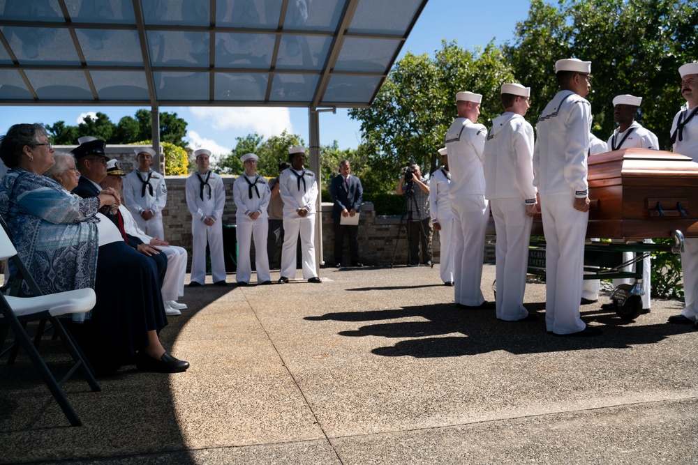 USS Oklahoma Funeral - EM3c Harris