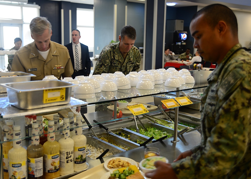 Naval Inspector General Vice Adm. Richard Snyder visits NSA Bahrain