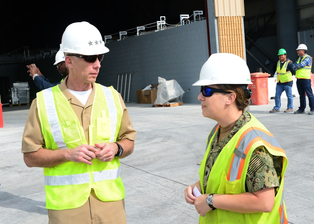 Naval Inspector General Vice Adm. Richard Snyder visits NSA Bahrain