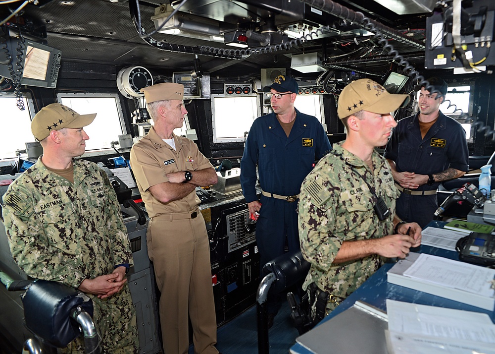 Naval Inspector General Vice Adm. Richard Snyder visits NSA Bahrain