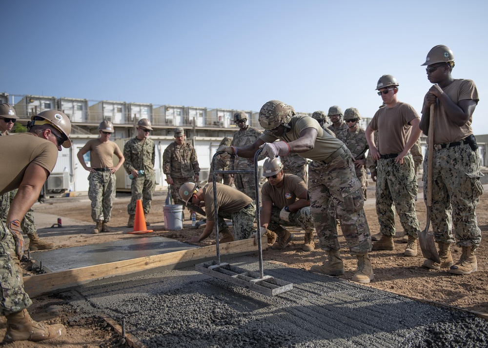 U.S. Navy Seabees, U.S. Army Engineers work together during transition