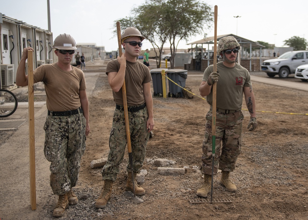 U.S. Navy Seabees, U.S. Army Engineers work together during transition