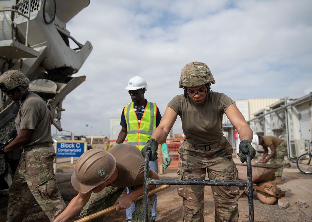 U.S. Navy Seabees, U.S. Army Engineers work together during transition