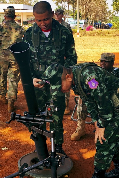 U.S., Thai soldiers exchange knowledge on equipment, tactics